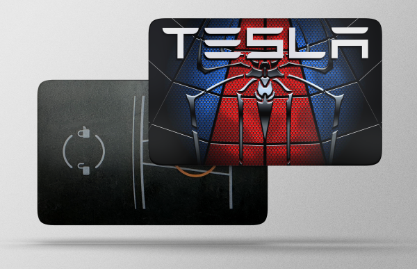 Tesla Spiderman Keycard Decal – CutRiteFX - Custom Vinyl Graphics